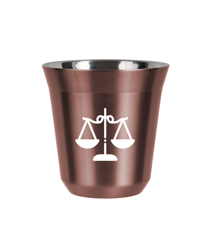 Tasse 80 ml OR ROSE "Balance (blanc)"