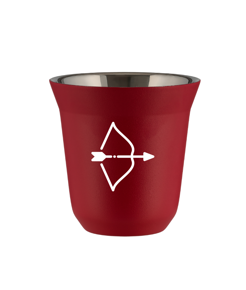 Tasse 80 ml ROUGE "Sagittaire (blanc)" Tasse 80 ml ROUGE "Sagittaire (blanc)"