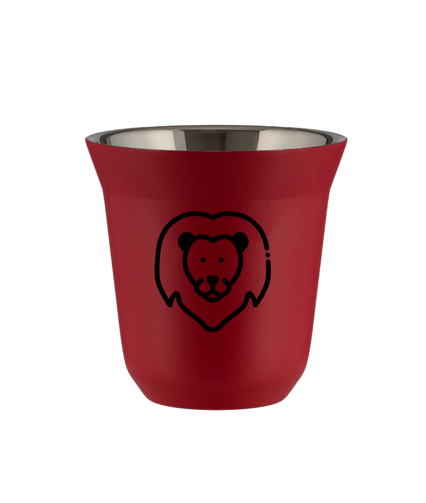 Tasse 80 ml ROUGE "Lion" Tasse 80 ml ROUGE "Lion"