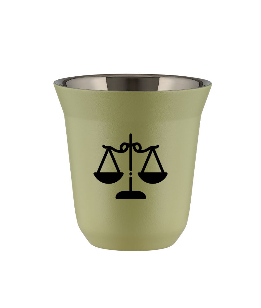 Tasse 80 ml PISTACHE "Balance (noir)"