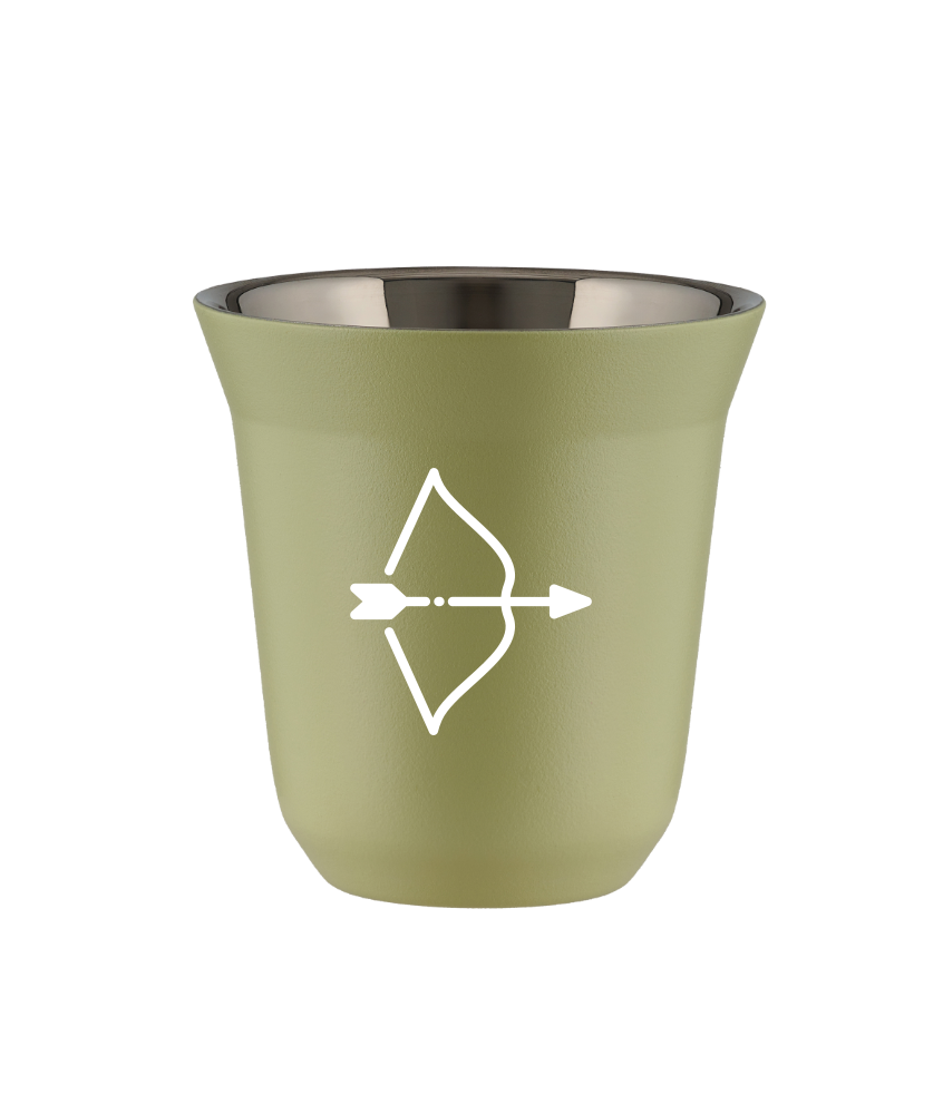 Tasse 80 ml PISTACHE "Sagittaire (blanc)" Tasse 80 ml PISTACHE "Sagittaire (blanc)"
