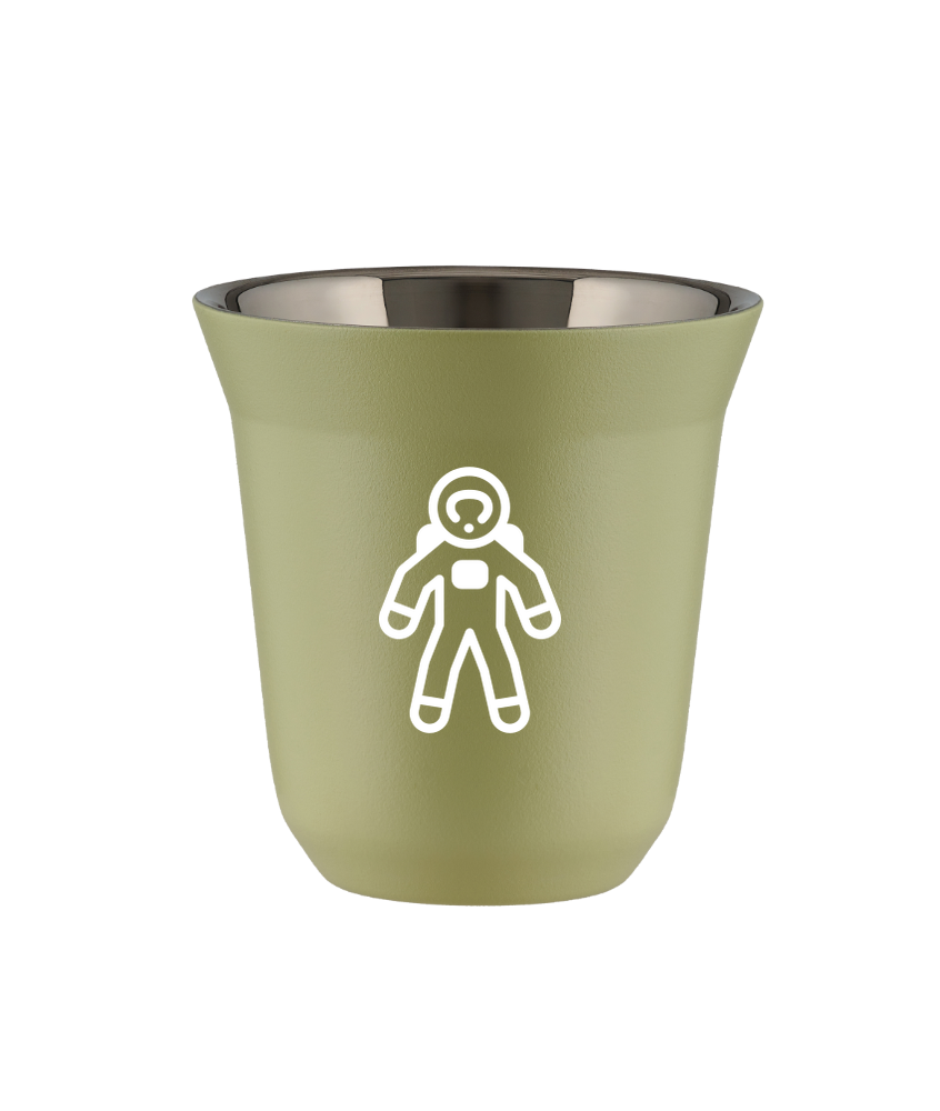 Tasse 80 ml PISTACHE "Astronaute (blanc)"