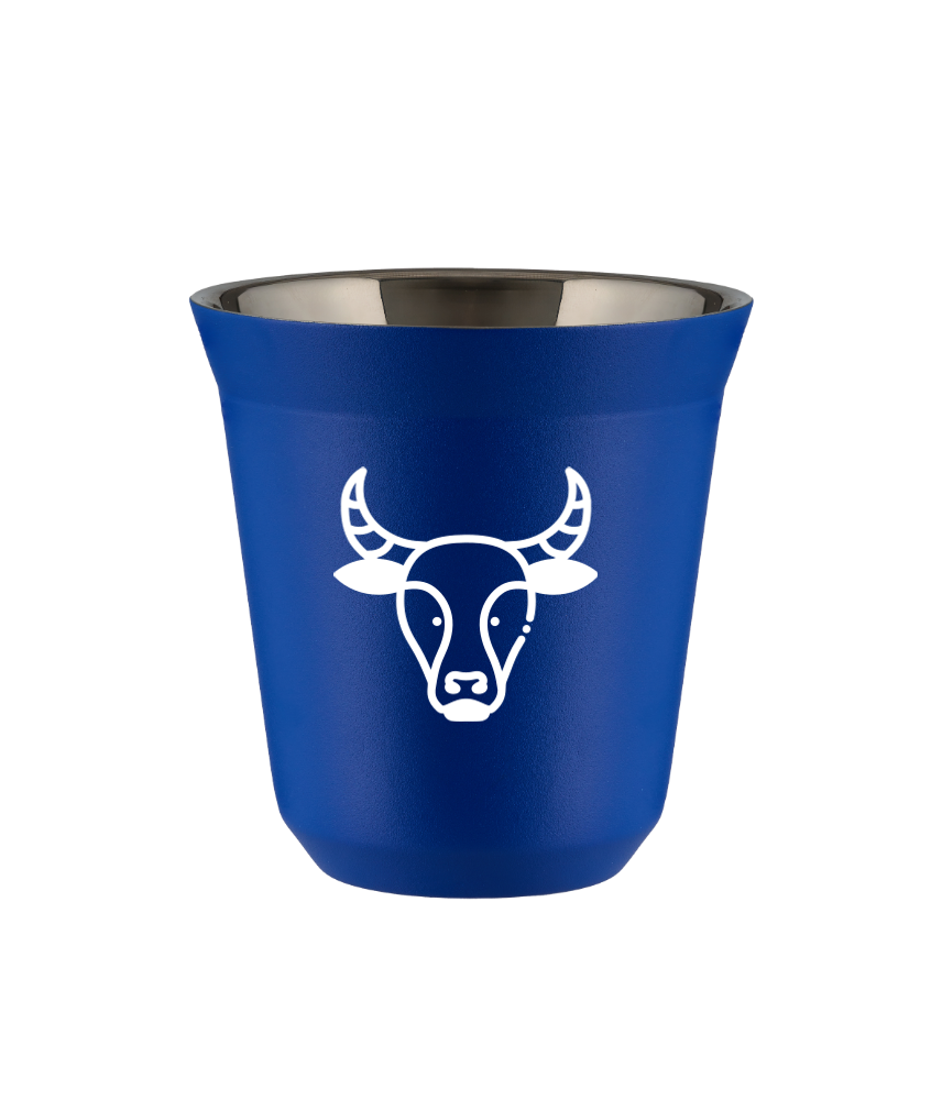 Tasse 80 ml BLEU "Taureau (blanc)" Tasse 80 ml BLEU "Taureau (blanc)"