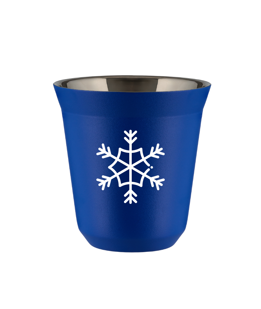Tasse 80 ml BLEU "Flocon de neige (blanc)" Tasse 80 ml BLEU "Flocon de neige (blanc)"