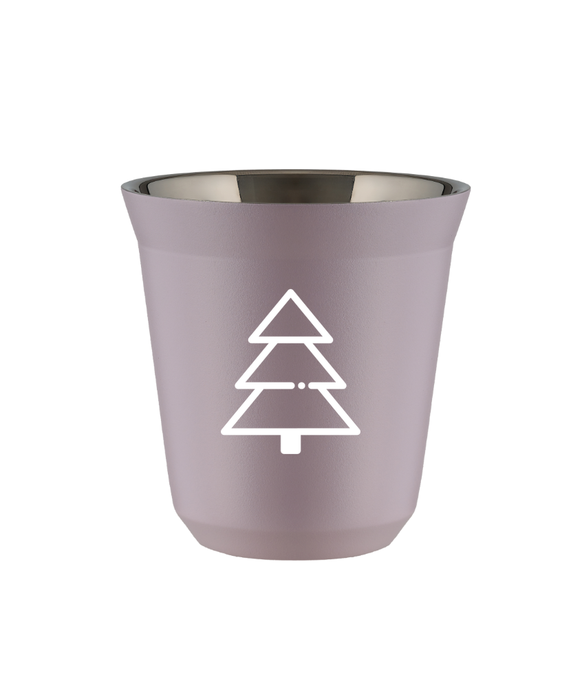 Tasse 80 ml LAVANDE "Sapin de Noël (blanc)" Tasse 80 ml LAVANDE "Sapin de Noël (blanc)"