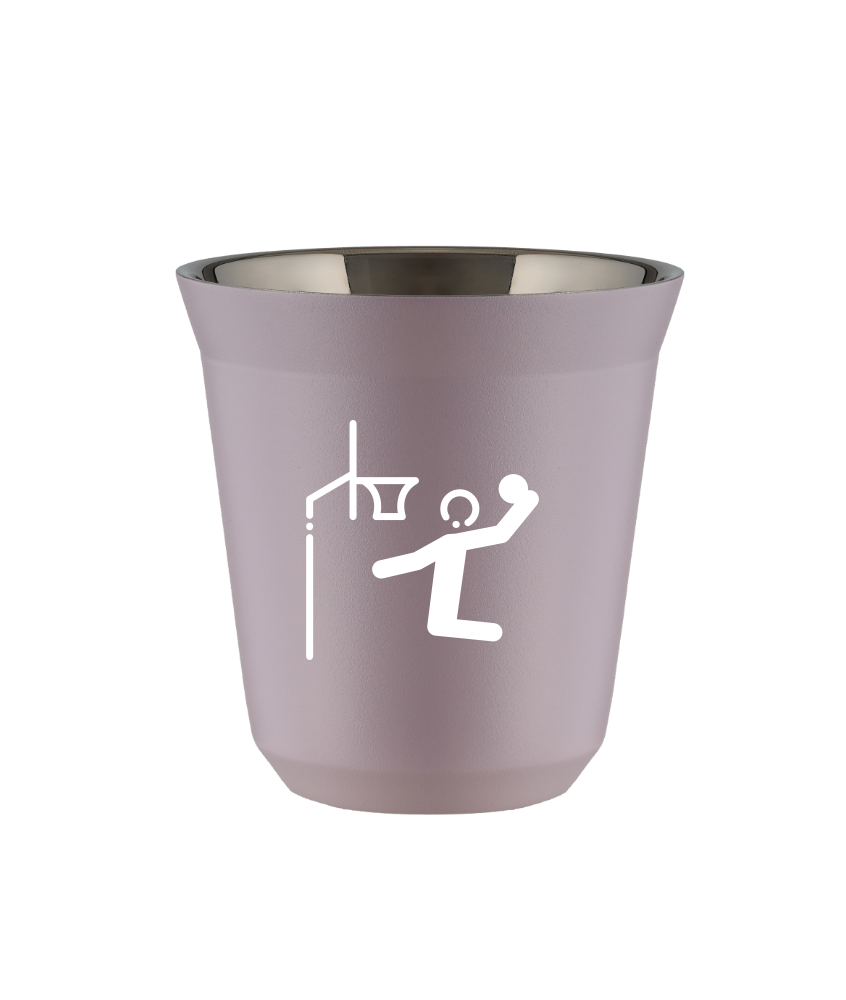 Tasse 80 ml LAVANDE "Basket-ball (blanc)" Tasse 80 ml LAVANDE "Basket-ball (blanc)"