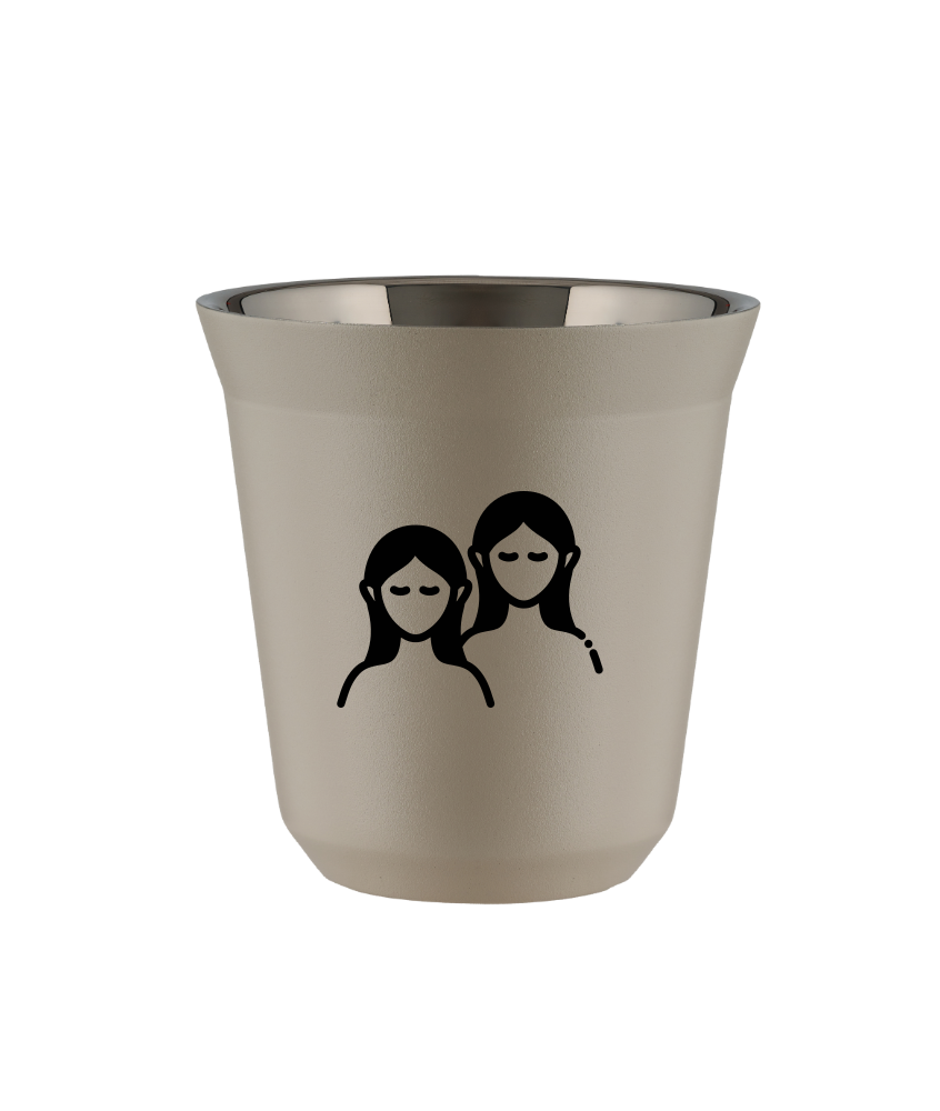 Tasse 80 ml BEIGE "Gémeaux" Tasse 80 ml BEIGE "Gémeaux"