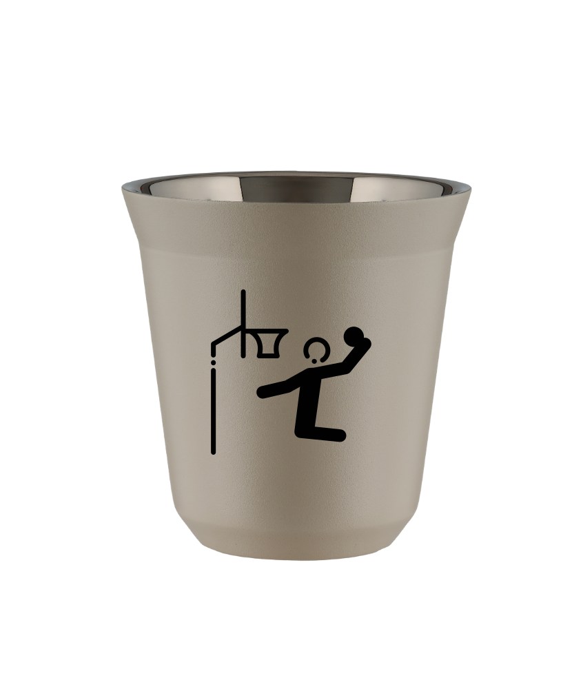Tasse 80 ml BEIGE "Basket-ball" Tasse 80 ml BEIGE "Basket-ball"