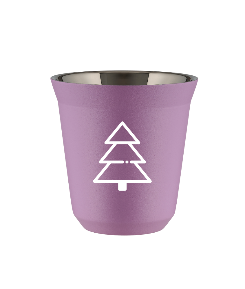 Tasse 80 ml LILAS "Sapin de Noël (blanc)" Tasse 80 ml LILAS "Sapin de Noël (blanc)"