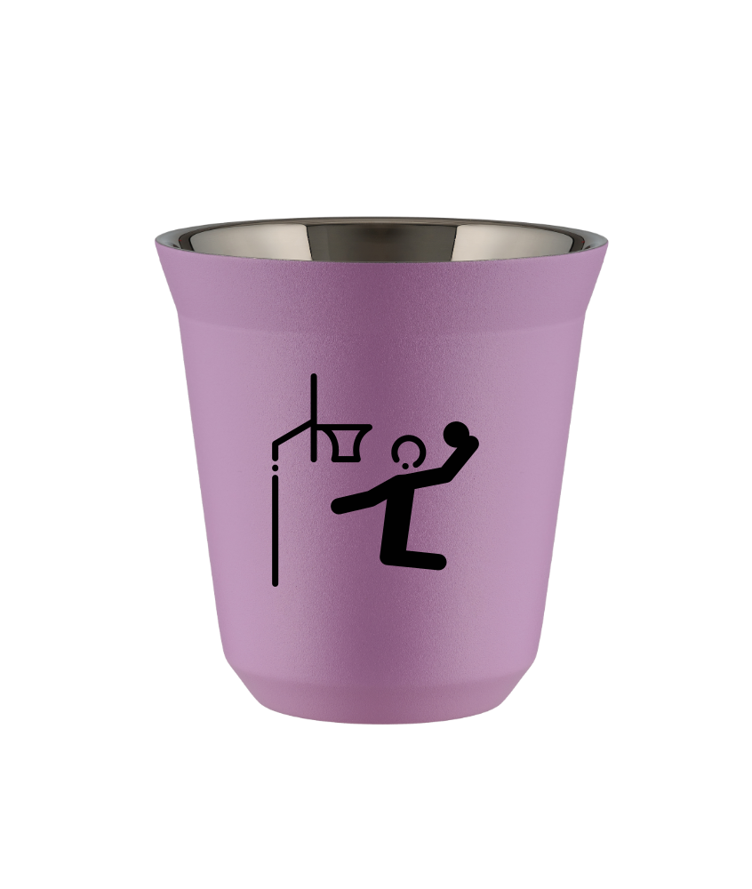 Tasse 80 ml LILAS "Basket-ball (noir)" Tasse 80 ml LILAS "Basket-ball (noir)"