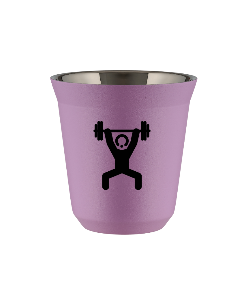 Tasse 80 ml LILAS "Homme fort 1 (noir)" Tasse 80 ml LILAS "Homme fort 1 (noir)"