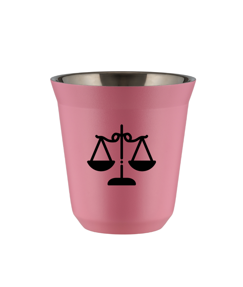 Tasse 80 ml ROSE "Balance (noir)"
