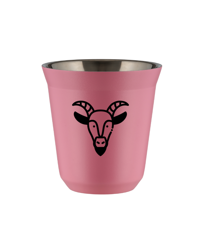 Tasse 80 ml ROSE "Capricorne"