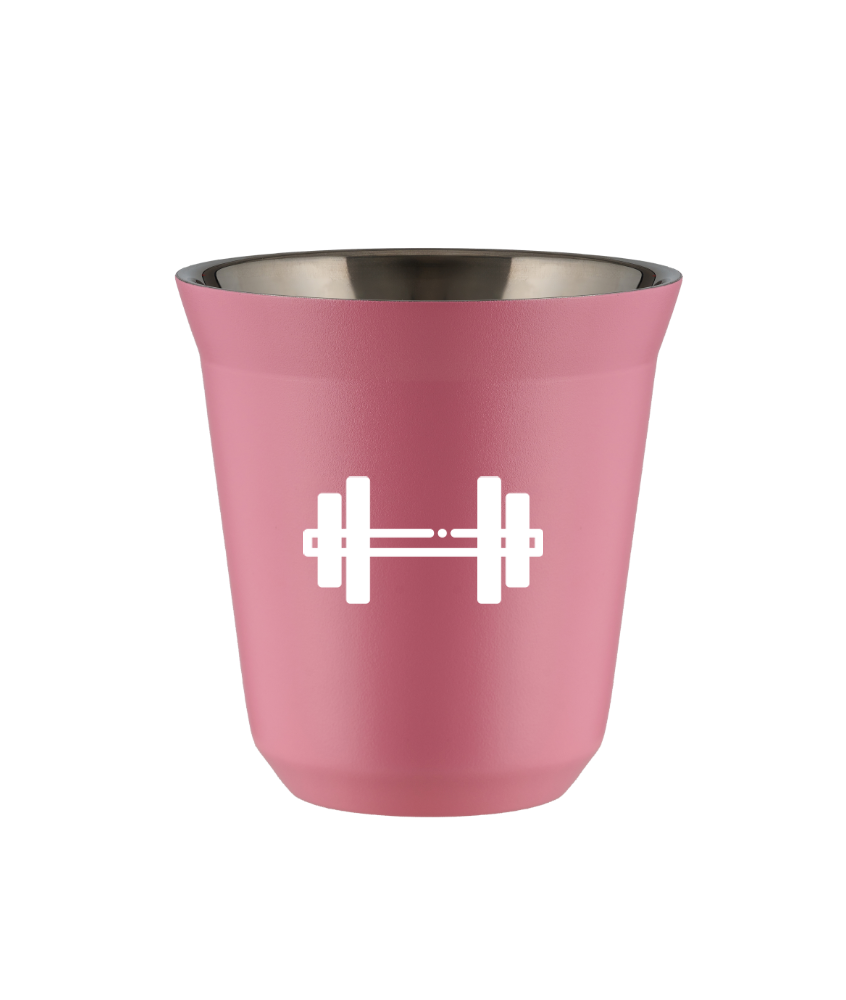 Tasse 80 ml ROSE "Haltère (blanc)" Tasse 80 ml ROSE "Haltère (blanc)"