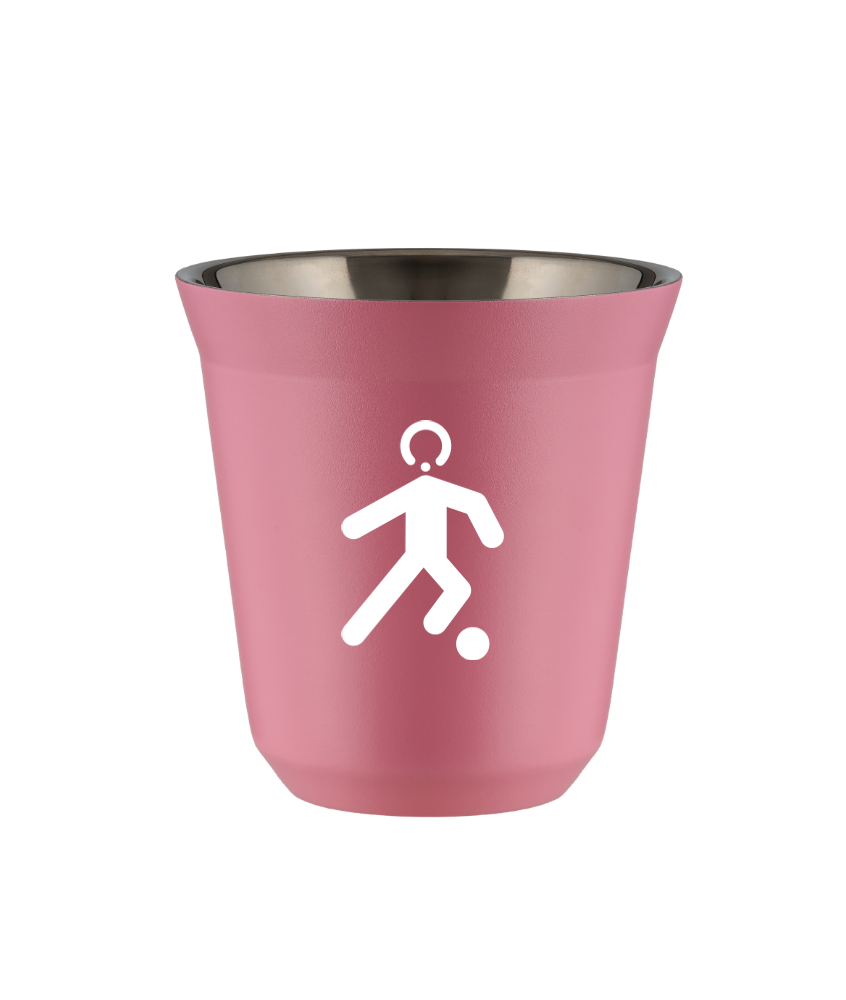Tasse 80 ml ROSE "Football (blanc)" Tasse 80 ml ROSE "Football (blanc)"
