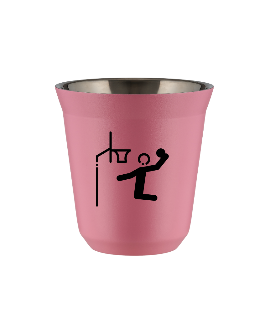 Tasse 80 ml ROSE "Basket-ball (noir)" Tasse 80 ml ROSE "Basket-ball (noir)"