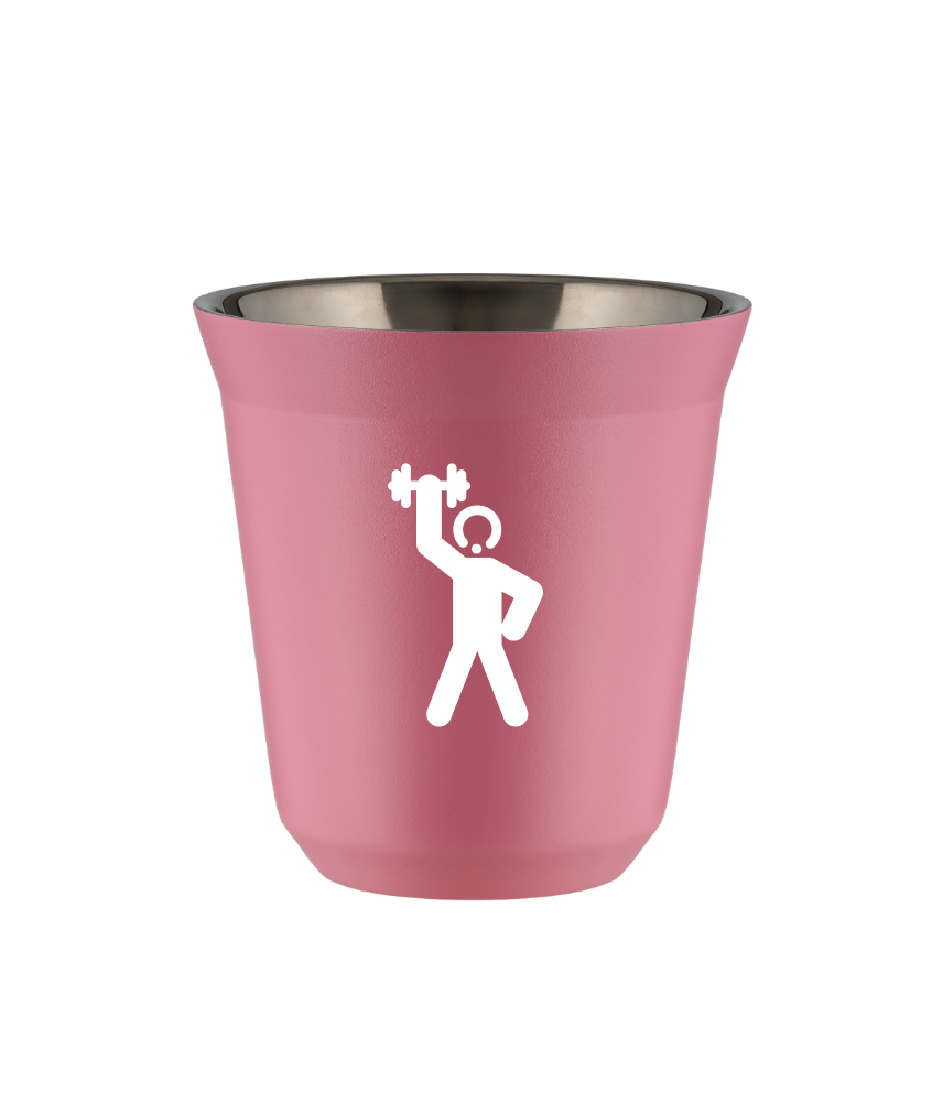 Tasse 80 ml ROSE "Homme fort 2 (blanc)" Tasse 80 ml ROSE "Homme fort 2 (blanc)"