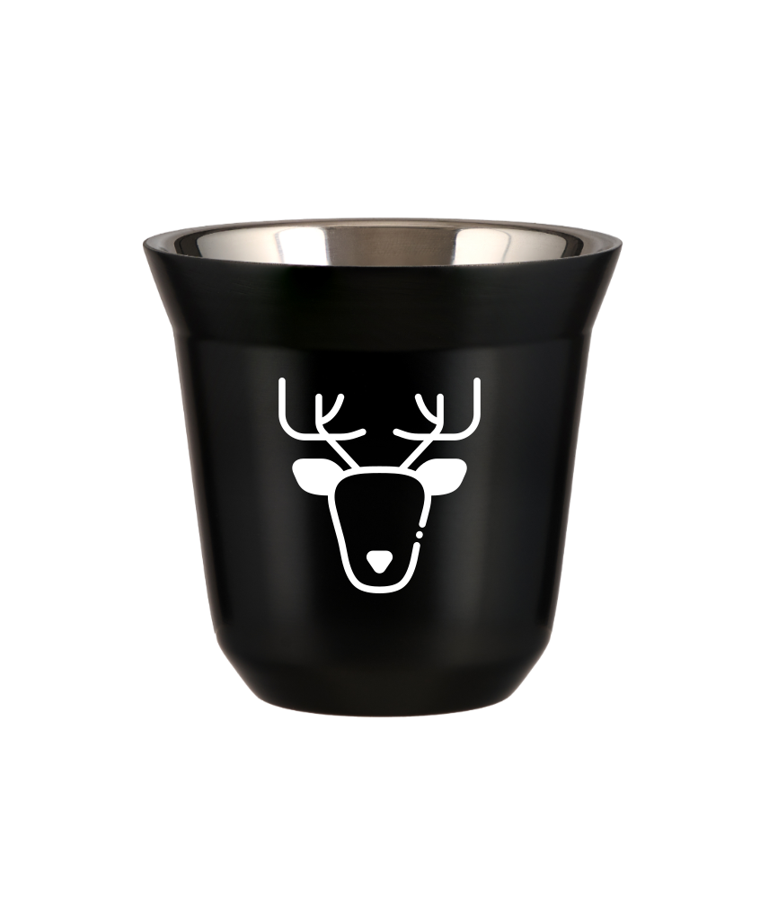 Tasse 150 ml NOIR "Renne (blanc)" Tasse 150 ml NOIR "Renne (blanc)"