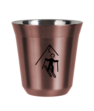Tasse 80 ml OR ROSE "Ski" Tasse 80 ml OR ROSE "Ski"