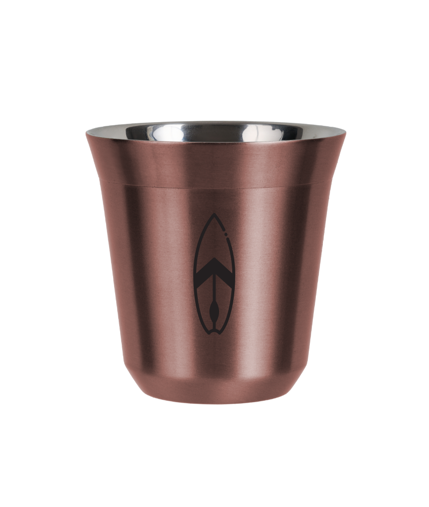 Tasse 80 ml OR ROSE "Planche (noir)"