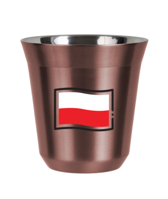 Tasse 80 ml OR ROSE "Drapeau polonais" Tasse 80 ml OR ROSE "Drapeau polonais"