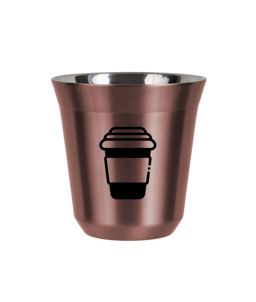 Tasse 80 ml OR ROSE "Tasse (noir)"