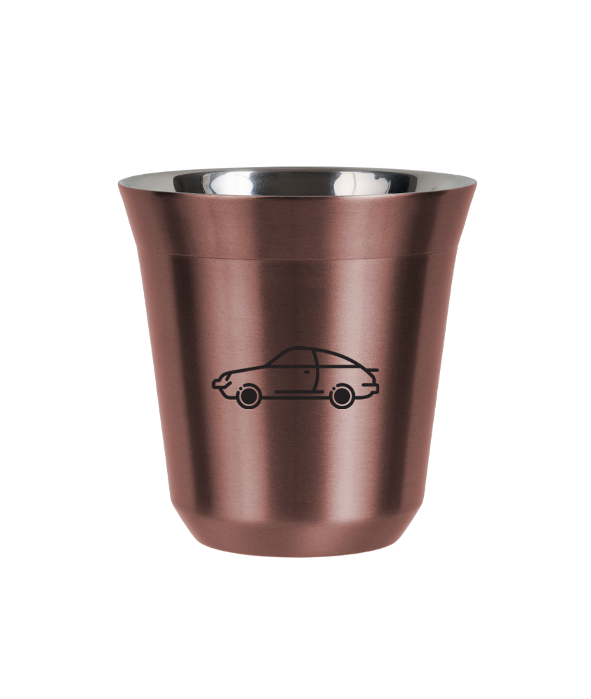 Tasse 80 ml OR ROSE "Voiture (noir)"