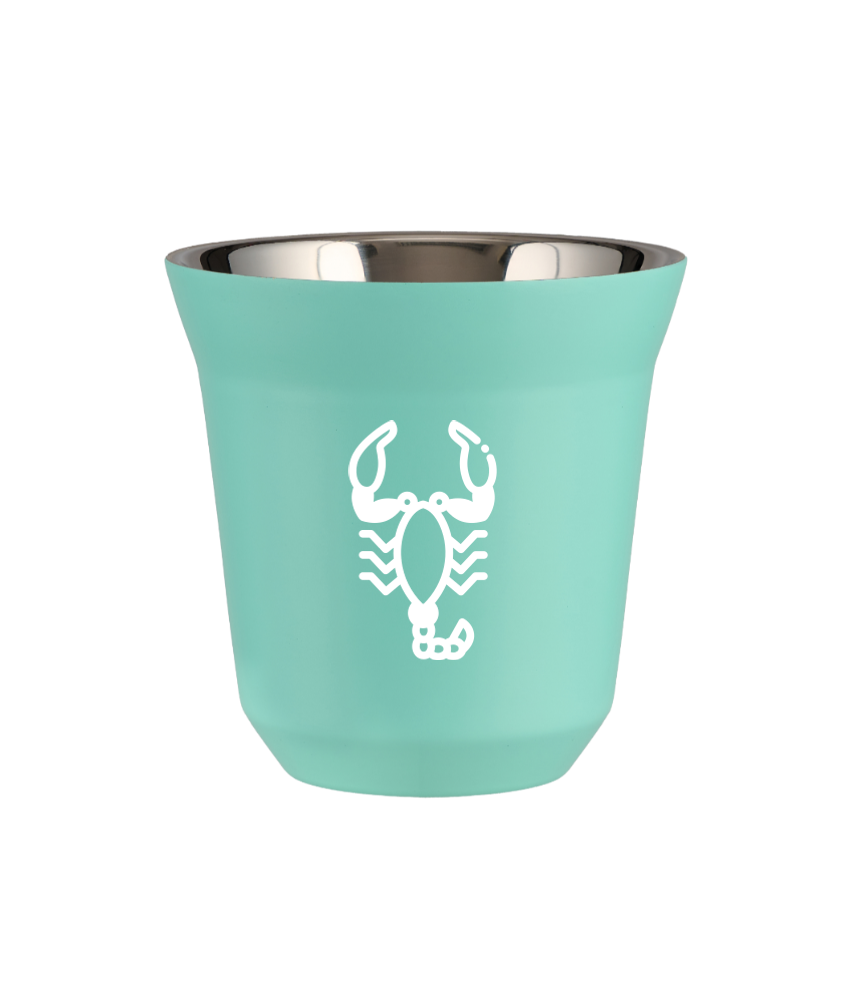 Tasse 150 ml TURQUOISE "Scorpion (blanc)" Tasse 150 ml TURQUOISE "Scorpion (blanc)"
