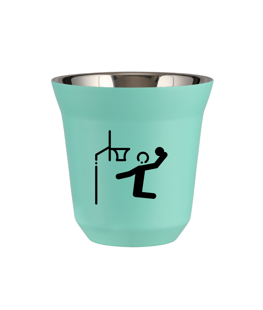 Tasse 150 ml TURQUOISE "Basket-ball" Tasse 150 ml TURQUOISE "Basket-ball"