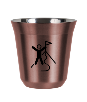 Tasse 80 ml OR ROSE "Escalade 1" Tasse 80 ml OR ROSE "Escalade 1"