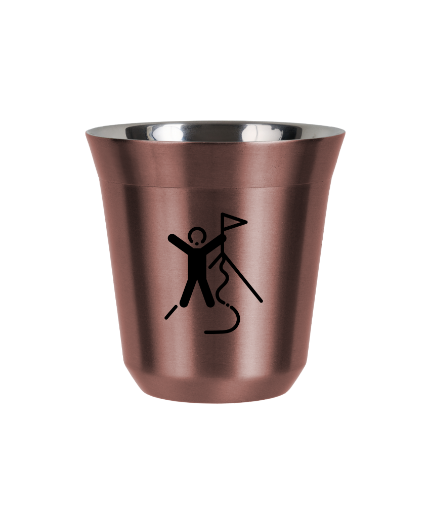 Tasse 80 ml OR ROSE "Escalade 1"
