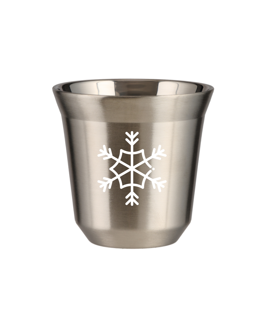Tasse 150 ml ARGENT "Flocon de neige (blanc)" Tasse 150 ml ARGENT "Flocon de neige (blanc)"