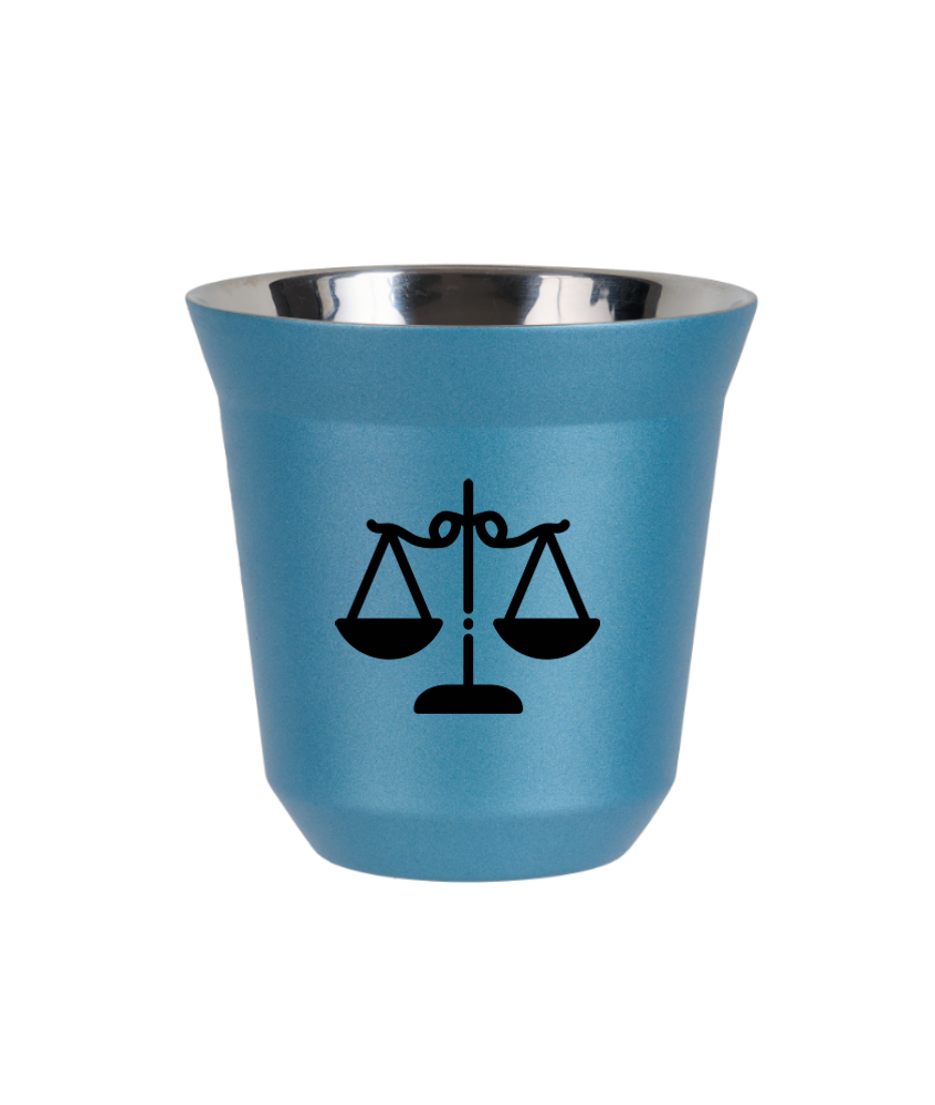 Tasse 150 ml BLEU CLAIR MÉTALLIQUE "Balance" Tasse 150 ml BLEU CLAIR MÉTALLIQUE "Balance"