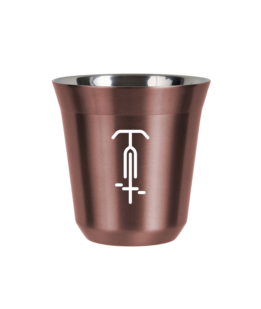 Tasse 80 ml OR ROSE "Cyclisme 1 (blanc)"