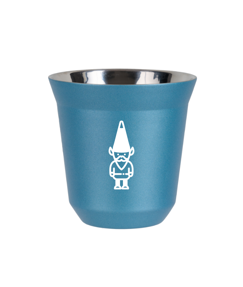 Tasse 150 ml BLEU CLAIR MÉTALLIQUE "Nain 1 (blanc)" Tasse 150 ml BLEU CLAIR MÉTALLIQUE "Nain 1 (blanc)"