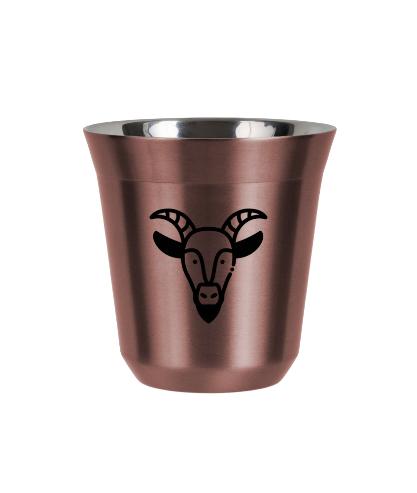 Tasse 150 ml OR ROSE "Capricorne" Tasse 150 ml OR ROSE "Capricorne"