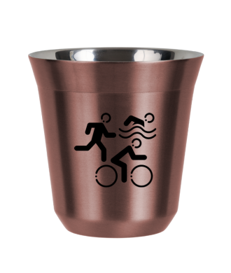 Tasse 80 ml OR ROSE "Sports (noir)" Tasse 80 ml OR ROSE "Sports (noir)"