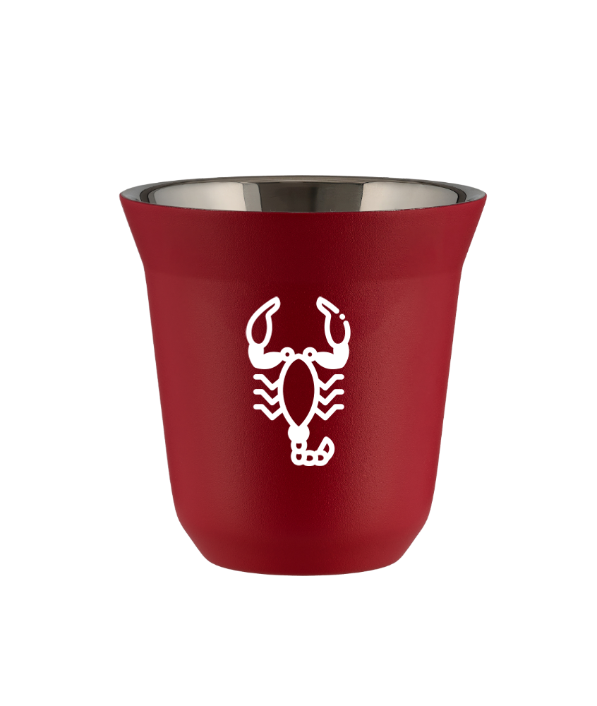 Tasse 150 ml ROUGE "Scorpion (blanc)" Tasse 150 ml ROUGE "Scorpion (blanc)"