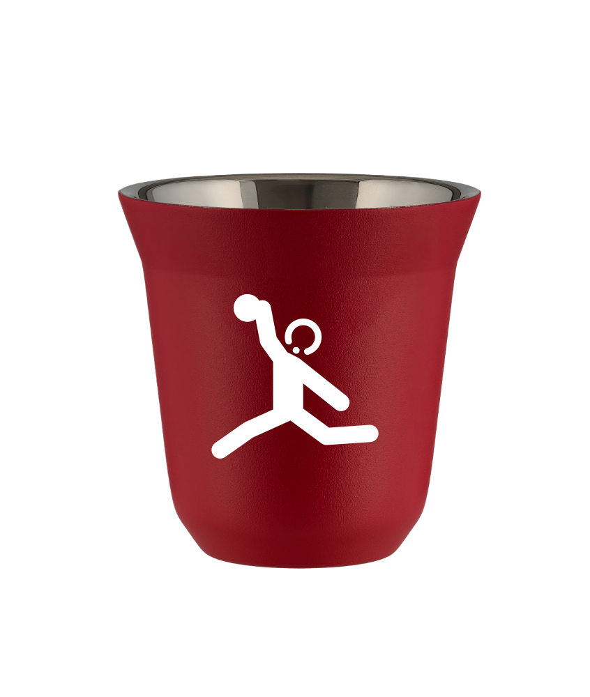 Tasse 150 ml ROUGE "Lancer du disque (blanc)" Tasse 150 ml ROUGE "Lancer du disque (blanc)"