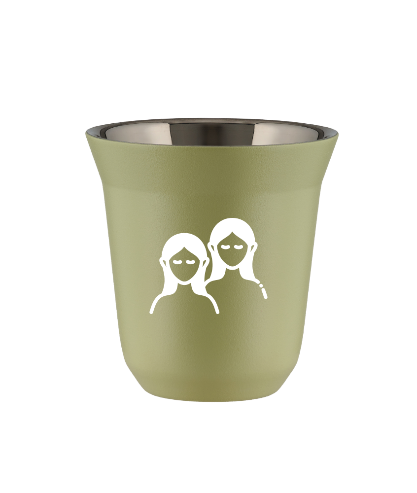 Tasse 150 ml PISTACHE "Gémeaux (blanc)" Tasse 150 ml PISTACHE "Gémeaux (blanc)"