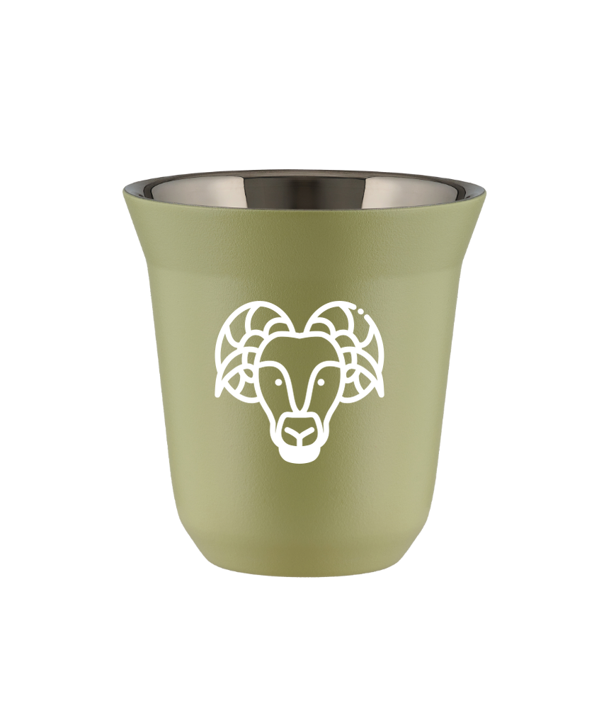 Tasse 150 ml PISTACHE "Bélier (blanc)" Tasse 150 ml PISTACHE "Bélier (blanc)"