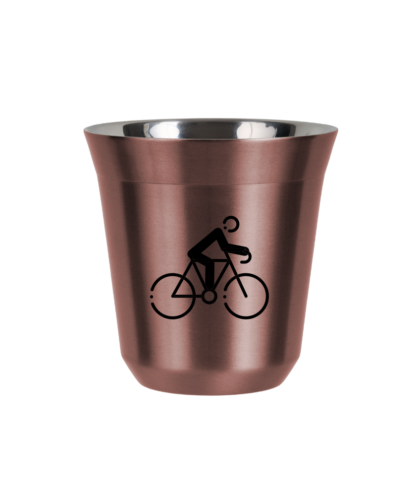 Tasse 80 ml OR ROSE "Cyclisme 3"