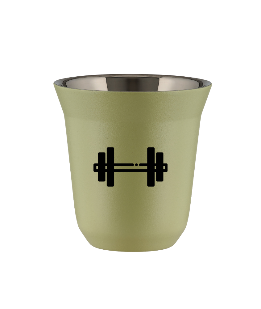Tasse 150 ml PISTACHE "Haltère" Tasse 150 ml PISTACHE "Haltère"