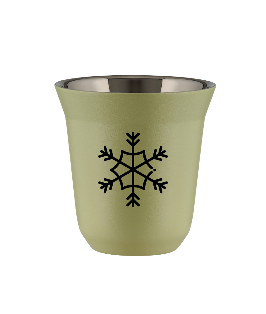 Tasse 150 ml PISTACHE "Flocon de neige" Tasse 150 ml PISTACHE "Flocon de neige"