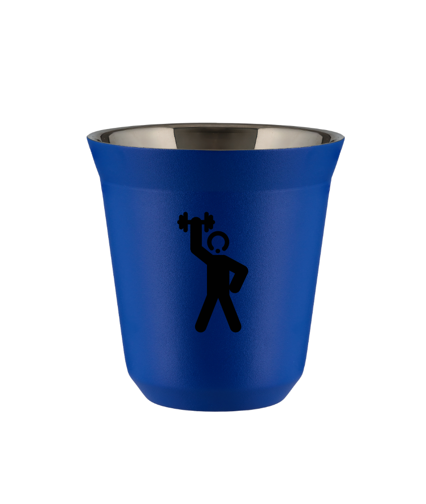 Tasse 150 ml BLEU "Homme fort 2"