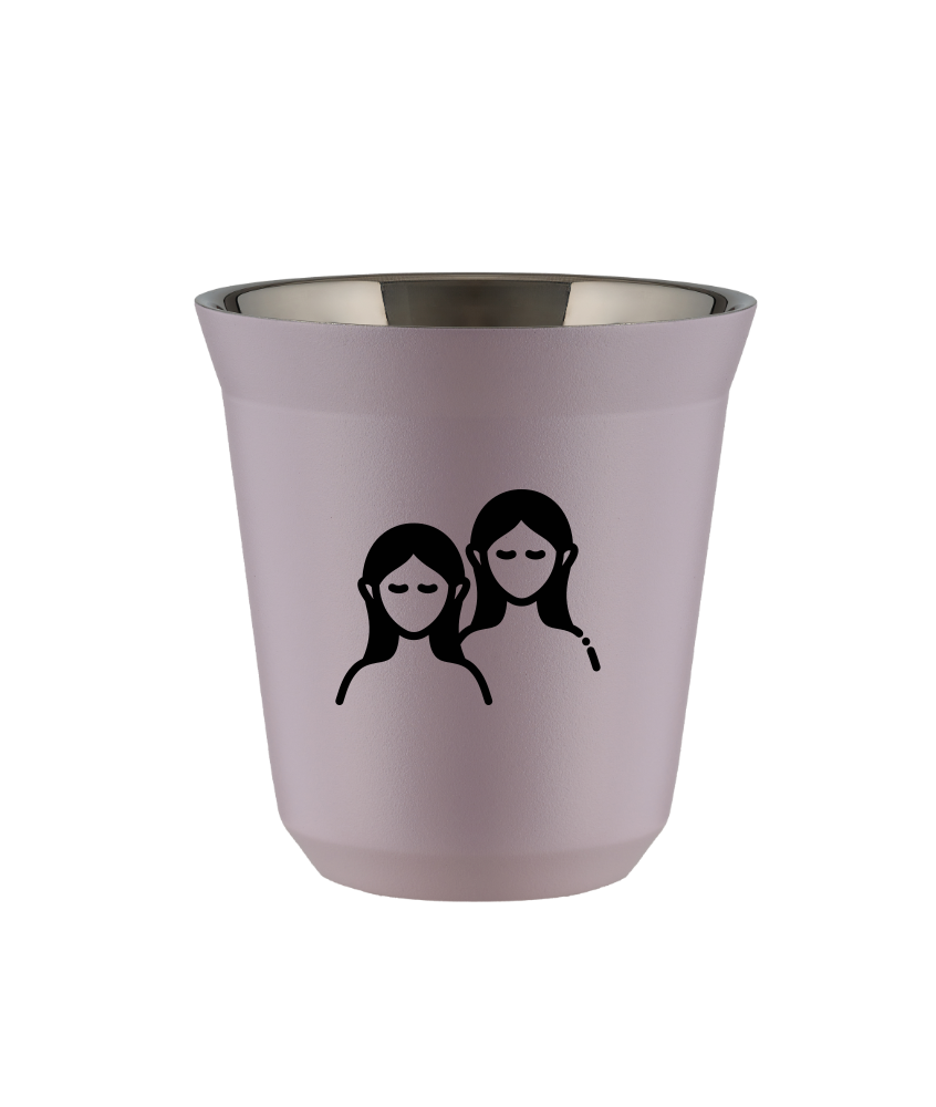 Tasse 240 ml LAVANDE "Gémeaux (noir)"