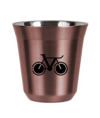 Tasse 80 ml OR ROSE "Vélo 1 (noir)" Tasse 80 ml OR ROSE "Vélo 1 (noir)"