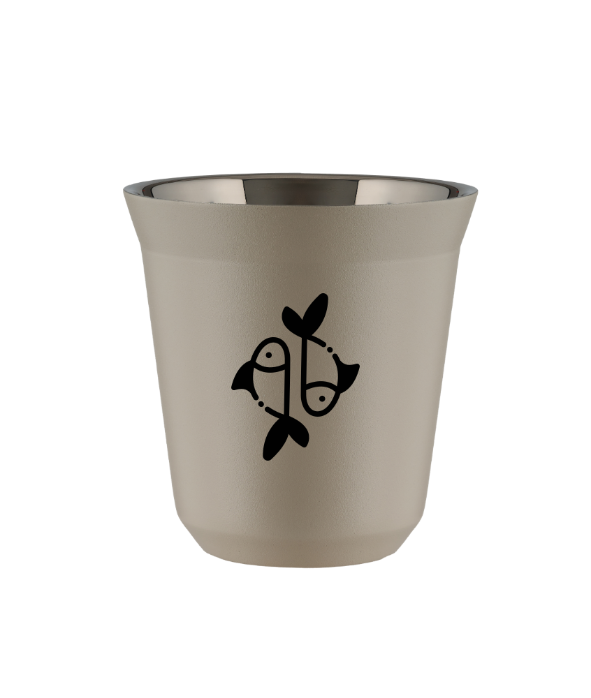 Tasse 240 ml BEIGE "Poissons" Tasse 240 ml BEIGE "Poissons"