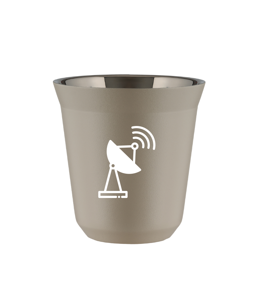 Tasse 240 ml BEIGE "Antenne (blanc)" Tasse 240 ml BEIGE "Antenne (blanc)"