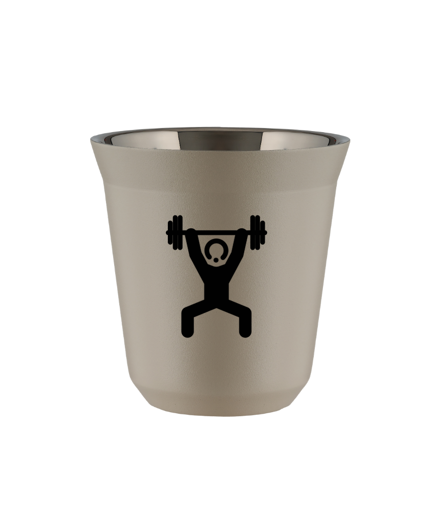 Tasse 240 ml BEIGE "Homme fort 1 (noir)" Tasse 240 ml BEIGE "Homme fort 1 (noir)"